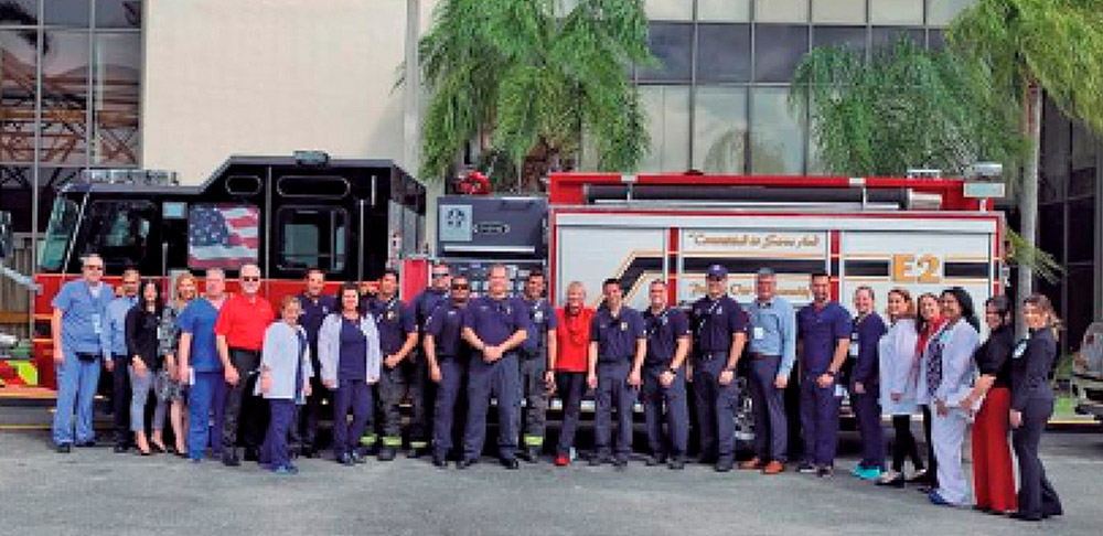 Hialeah Hospital and Hialeah EMS Come Together to Support Heart Month in the Community
