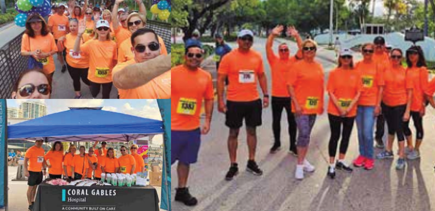 Coral Gables Hospital supporting the 16th annual Lou Gehrig’s disease. #Run&Walk