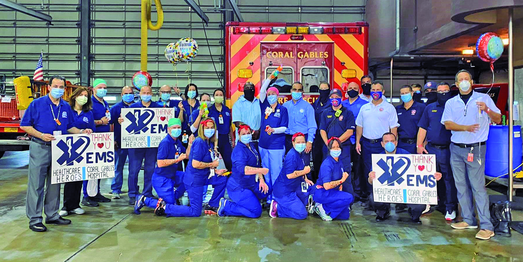 Coral Gables Hospital Salutes Coral Gables Fire Rescue for EMS Week