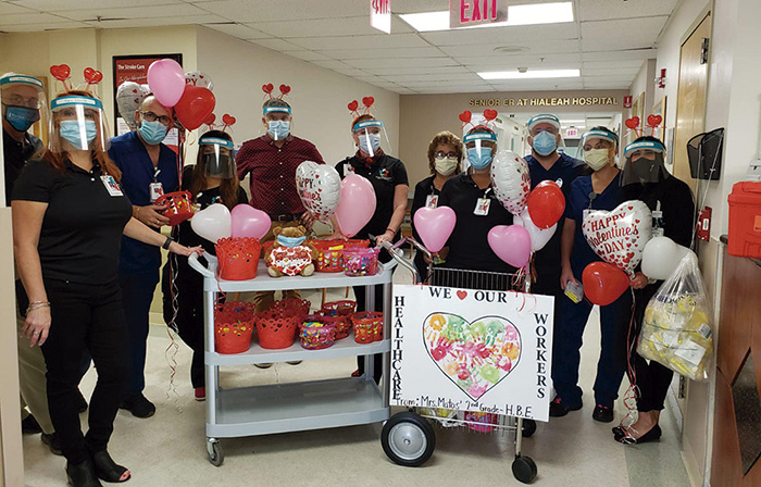 Hialeah Hospital celebrated Valentine’s day