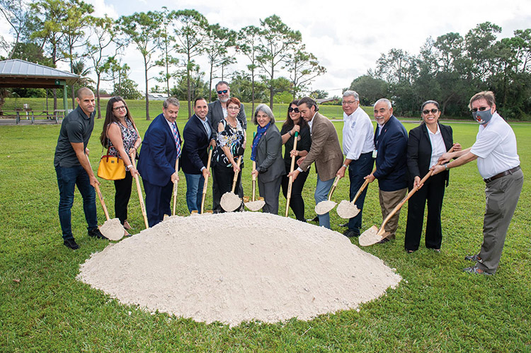 Special groundbreaking ceremony for the Ludlam Trail