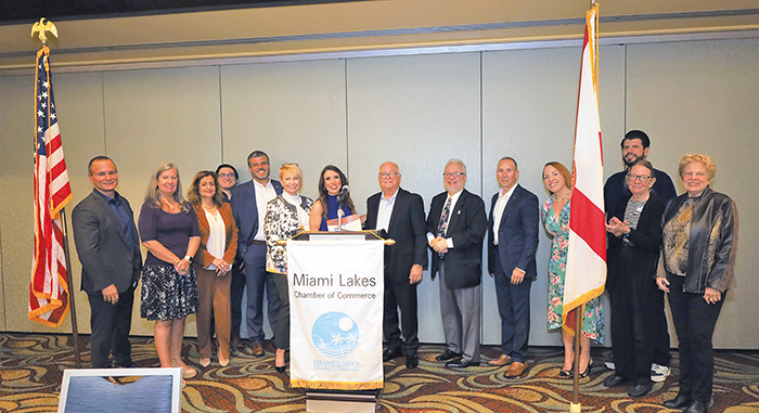 Miami Lakes Chamber of Commerce hosted their February luncheon at the Miami Lakes Hotel