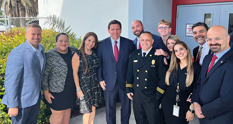 Florida Governor DeSantis Visits COHEA in Hialeah