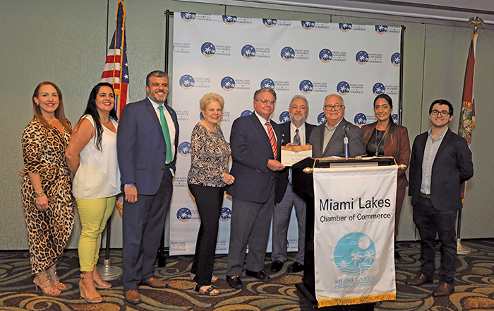 Miami Lakes Chamber of Commerce hosted their monthly membership luncheon with guest speaker Jorge L. Arrizurieta, President of Americano Media