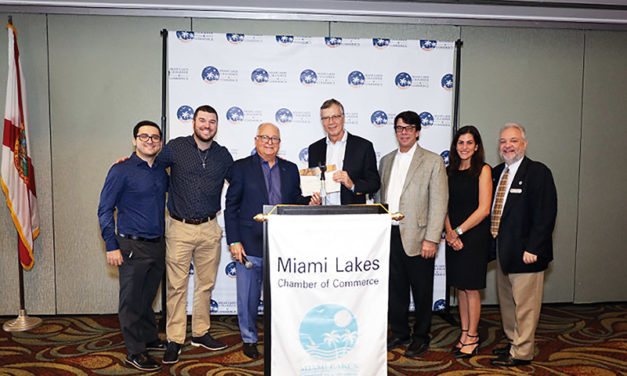 Miami Lakes Chamber of Commerce hosted their monthly Membership luncheon with guest speaker Stuart Wyllie, President and CEO of the Graham Companies
