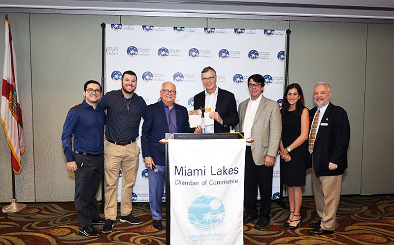 Miami Lakes Chamber of Commerce hosted their monthly Membership luncheon with guest speaker Stuart Wyllie, President and CEO of the Graham Companies