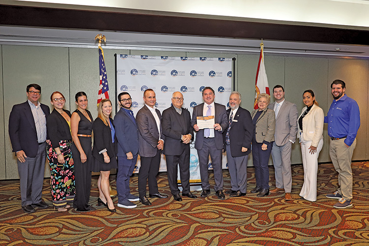 The Miami Lakes Chamber of Commerce held their first monthly membership luncheon of the new year.with guest speaker Roland Sanchez-Medina Jr.