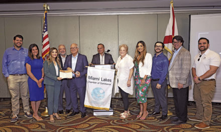 The Miami Lakes  Chamber of Commerce held their monthly membership luncheon with guest speaker Daisy Gonzalez-Diego
