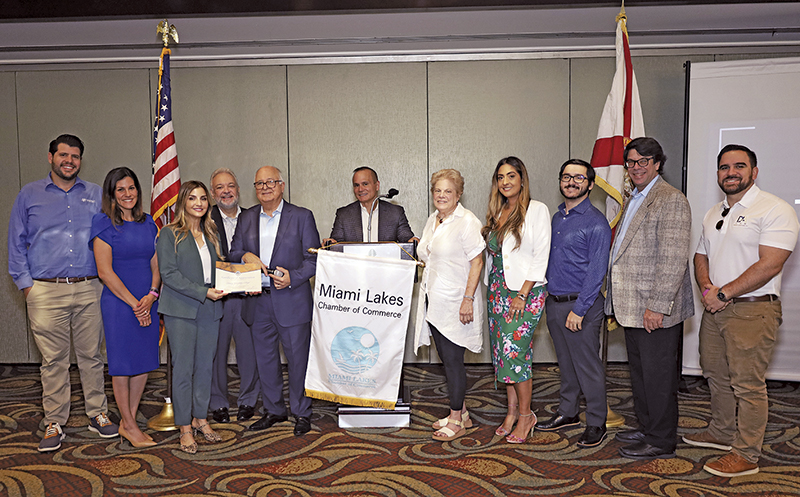 The Miami Lakes  Chamber of Commerce held their monthly membership luncheon with guest speaker Daisy Gonzalez-Diego