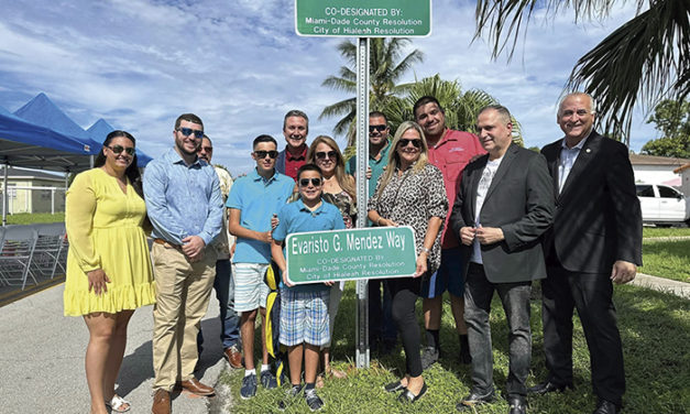 Hialeah Names West 55th Streetand 4th Avenue «Evaristo Gustavo Mendez Way»