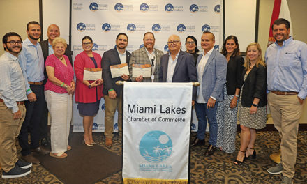 The Miami Lakes Chamber of Commerce hosted their monthly membership luncheon with guest speaker’s the Miami Lakes Town Council, Josh Dieguez, Marilyn Ruano, and Luis Collazo