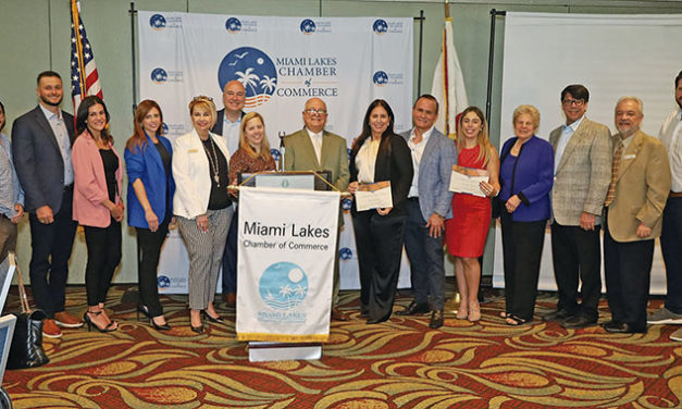 The Miami Lakes Chamber of Commerce hosted its monthly member luchon with a distinguished guest speakers, Gloria Garcia and Suhaill Morales, esteemed lawyers from the Miami Lakes Bar Association