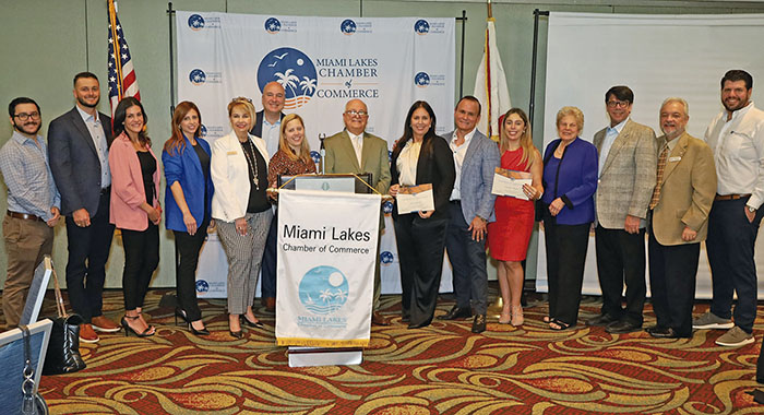 The Miami Lakes Chamber of Commerce hosted its monthly member luchon with a distinguished guest speakers, Gloria Garcia and Suhaill Morales, esteemed lawyers from the Miami Lakes Bar Association