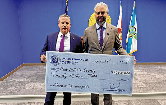 Dariel Fernandez Advances $20 Million Early to Aid Miami-Dade Budget, Delivering on Promise