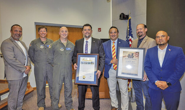 Karin Mas Inducted as Honorary Commander of the 482d Fighter Wing