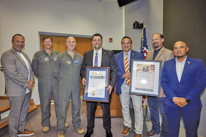 Karin Mas Inducted as Honorary Commander of the 482d Fighter Wing